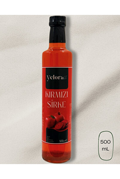yelora Kırmızı Sirke 500mL - %100 doğal ve katkısız