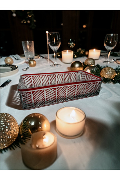 Glowvera Colorful Folia Hand-Cut Crystal Salad- Presentation Bowl - 12X24 cm