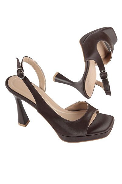 luuq shoes Γυναικεία παπούτσια με τακούνι ELLA με λεπτό λουράκι και πλατφόρμα