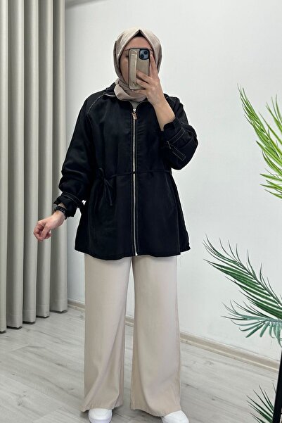 T Moda Store Ecru Tex Summer Silk Kupra Fabric Sleeve t Buckle Detail Comfort...