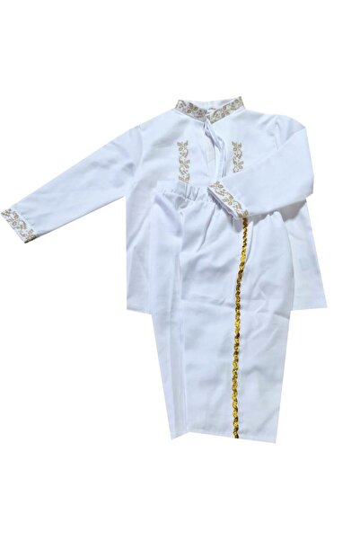 Mcf Set 2 piese, MCF, Costum Traditional Baieti Bumbac Camasa Pantalon Cusut,...