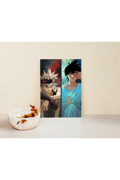 Asta Yuno Black Clover Anime Tasarım Metal Poster - Hediyelik Poster - Metal Tablo