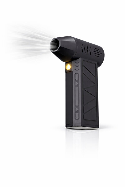 beemen Şarjlı Mini Jet Fan Turbo Üfleyici Air Duster LED Işıklı Taşınabilir K...