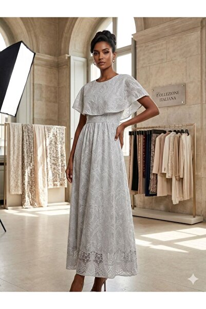 Pyramid masterpieces Elegant women's dress in chiffon fabric