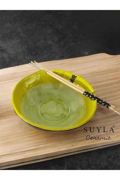 SUYLA Ceramic El Yapımı Seramik Noodle & Ramen Kasesi Özel Tasarım