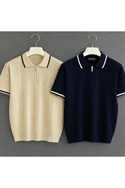 Lufian مجموعة من قطعتين من تيشيرتات صيفية قصيرة الأكمام للرجال