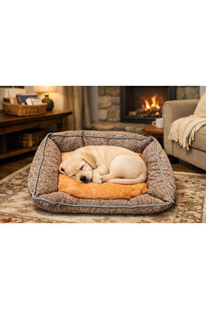 OEM Dog and cat bed made of soft and fluffy material, Cotton, high edges, non...