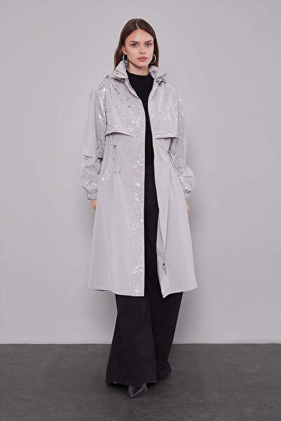 Levidor Taş Rüzgarlık Detaylı Trençkot