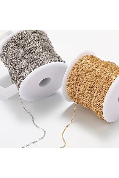 yiğit aksesuar 2 Colors 4 Meters Non Tarnish Sf Chain Jewelry Chain