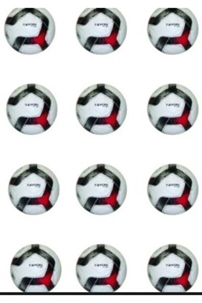 moontime alaçatı 12'li Kırmızı Futbol Topu Seti FT-180 4 Numara Spor Malzemesi