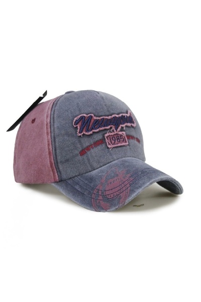 LUCEA Vintage Yıkamalı new york 1985 Nakışlı Baseball Şapka – Unisex Ayarlana...