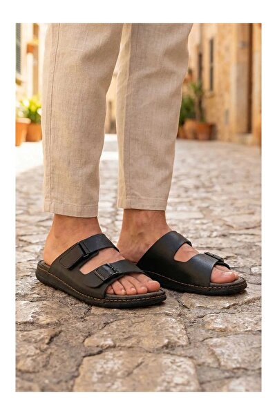 GEZER Velcro Upper Adjustable Width Comfortable Sole Slipper 11663