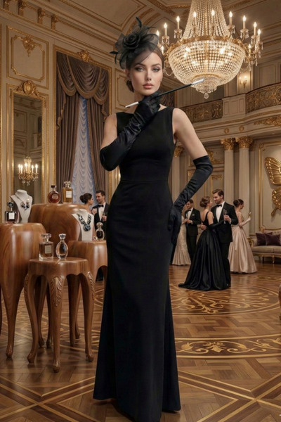 shop Set negru retro pentru nuntă și evenimente - Voile cu tematică Gatsby di...