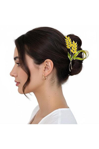 BuradaBuldun مشبك شعر معدني من ويدجيت منقوش ميتال ماندال