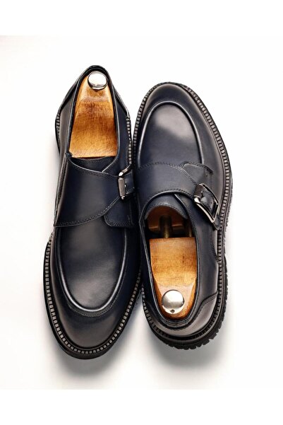 İBAY NAVY BLUE OSCAR HAKİKİ DERİ GÜNLÜK ERKEK AYAKKABI