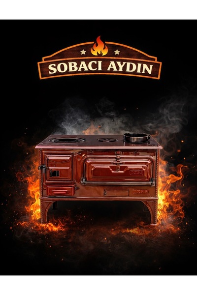 SOBACI AYDIN SAC KUZİNE EMAYE SOBA(BAHÇE SOBASI) KALIN AYAK