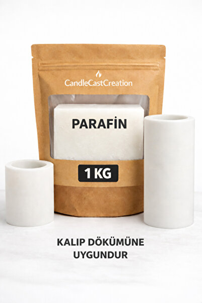 CandleCastCreation Yerli Üretim Hazır Parafin Mum Yapım Malzemesi 1 KG Siliko...