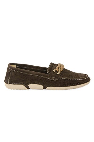 Pegia Süet Zincir Detaylı Loafer DG6105