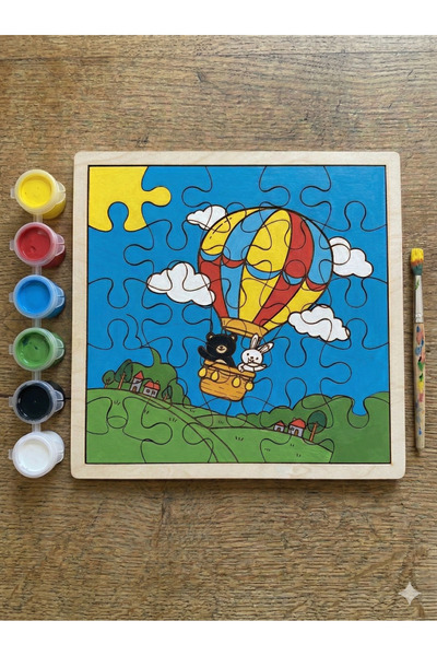 Hobiuniverse مجموعة تلوين السماء الخشبية للأطفال - مجموعة مونتيسوري التعليمية...