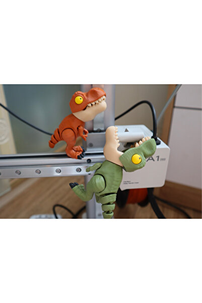 ineffable store tarif edilemez 3D Baskı Oynar Eklemli T-Rex Figürü 2'li