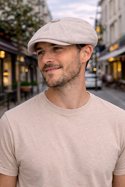 PaminBags Aksesuar Linen Piece Beckham Peaky Blinders Cap Hat Un0075