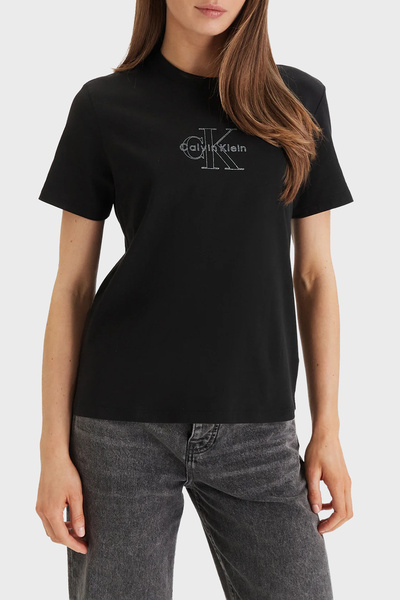 Calvin Klein Pamuklu Regular Fit Logolu Bisiklet Yaka T Shirt LV047F831GUB1 T...