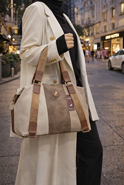 ÇANTAM GELSİN Miami Polo Women's Loose Soft Large Size Hand and Shoulder Bag ...