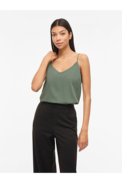 VILA Trägertop VIMATHILDE V-Ausschnitt