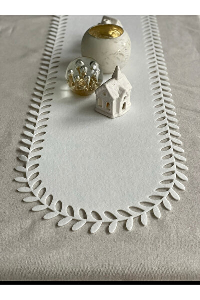 Diva Home لباد مفرش طاولة طويل 3مم 100 × 33سم قص بالليزر منقوش