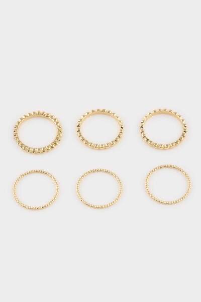 DeFacto Women's 6-Piece Ring Set H0803Axns