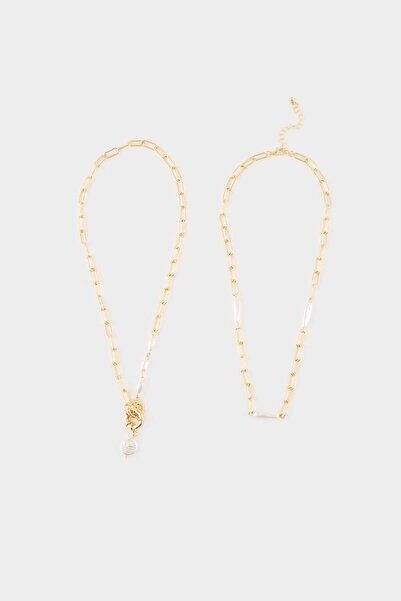 DeFacto Women's 2-Piece Necklace G9824Axns