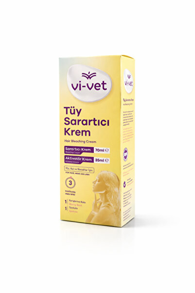 Vi-vet Tüy Sarartıcı Krem 70 Ml 35 Ml Yüz Kol Bacak