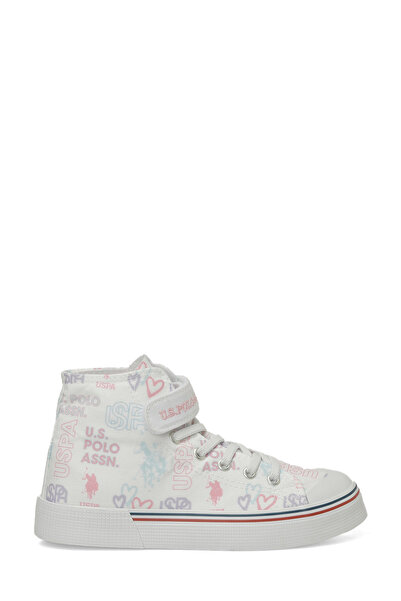 U.S. Polo Assn. PENELOPE HI JR 5FX Beyaz Kız Çocuk High Sneaker