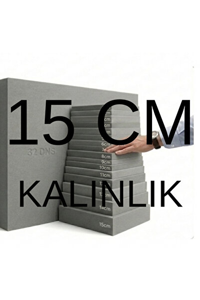 Simidil Design 32 DNS Sert Gri Sünger 60x120 cm Çok Amaçlı Plaka (1-15 cm) 32...