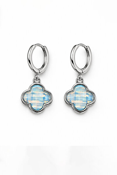 MakeWell Butterfly Star Clover and Crescent Figure Dangle Hoop Earrings Silve...