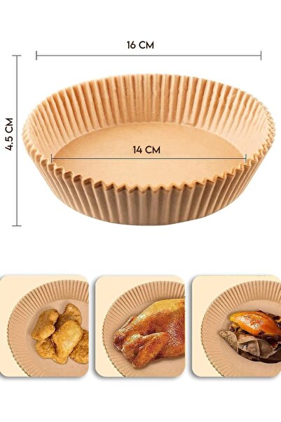 SNK Air Fryer Paper Liner Disposable 16 cm 100pcs Oil Proof Heat Resistant Co...