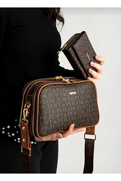 ÇANTAM GELSİN Just Polo Women's 5-Section Bag Bag C Wallet Combination (27X17...