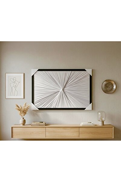 HomeNew A canvas wall art piece featuring a 3D geometric design.