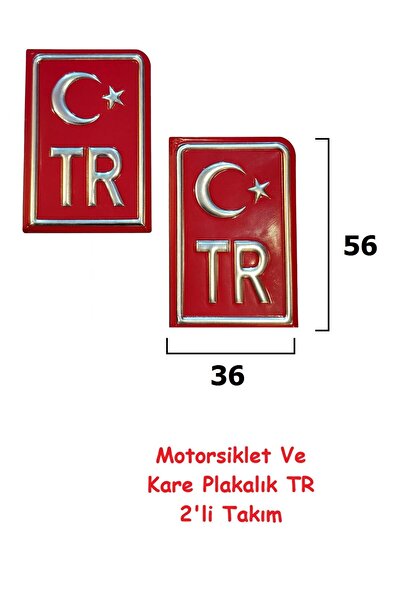ZeuZ Plaka TR Motosiklet İçin Tasarlanmış Alüminyum Malzeme Motor Kare Plaka ...