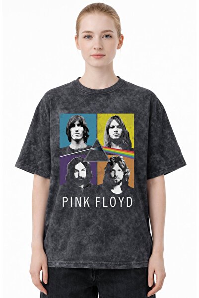 SEVBANO Legendary Pink Floyd Music Group Printed Unisex Oversized Vintage Was...