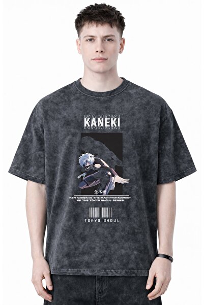 SEVBANO Σχεδιασμός Ken Kaneki Tokyo Ghoul Anime με στάμπα Unisex Oversize Vin...