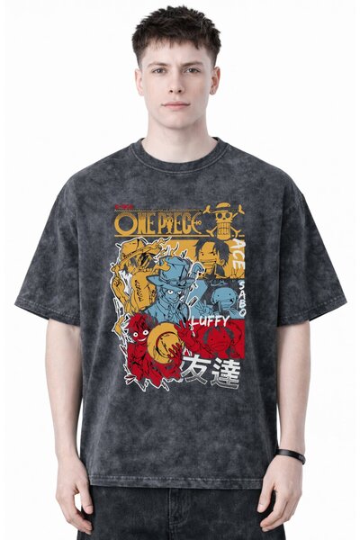 SEVBANO One Piece Monkey D. Luffy Sabo Portgas D. Ace Anime Printed Unisex Ov...