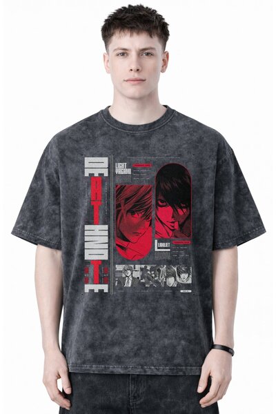SEVBANO Design Death Note Light Yagami Anime Printed Unisex Oversized Vintage...