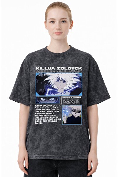 SEVBANO Killua Zoldyck Hunter X Hunter Anime Printed Unisex Oversized Vintage...