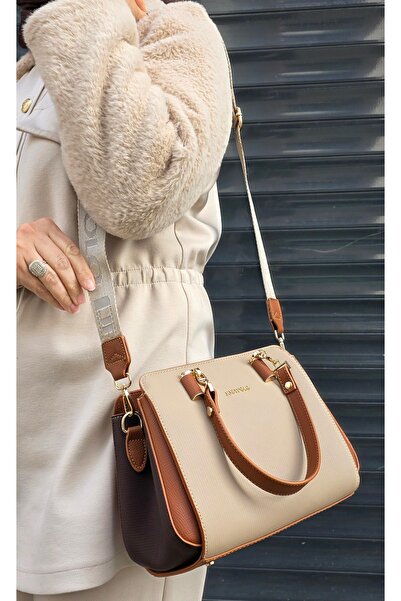 POLO BAG mână și geantă de umăr originală de damă, în bej