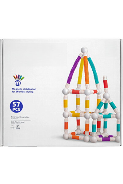 lowell home Magnetic Tube Blocks 57 Pieces