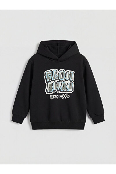 LC Waikiki I بغطاء رأس مطبوع سويت شيرت للأولاد من فريزن ستور