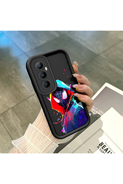 ucuc حافظة سيليكون سوداء متوافقة مع Realme C65 4G، مقاومة للصدمات مع حماية لل...