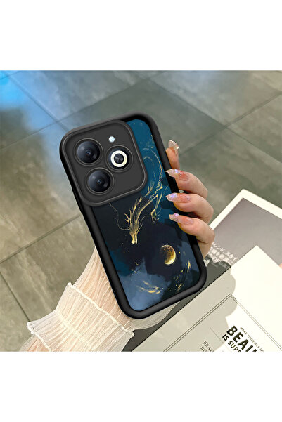 ucuc حافظة من السيليكون الأسود متوافقة مع هاتف Infinix Smart 8/8 Pro، مقاومة ...