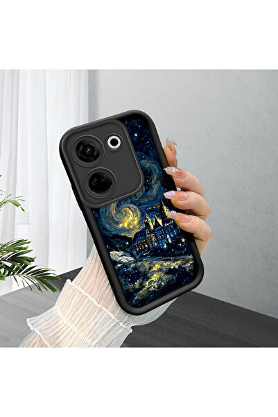 ucuc Tecno Camon 20(CK6n) Uyumlu Siyah Silikon Kılıf Darbeye Dayanıklı Kamera...